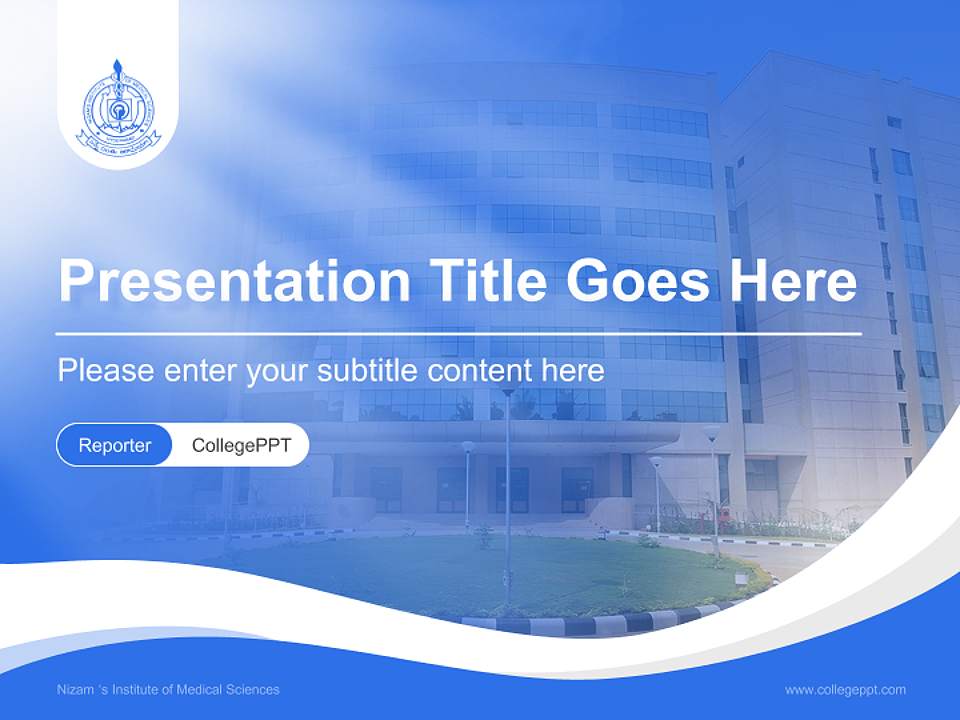 Nizam ‘s Institute of Medical Sciences Lecture Sharing and Networking Event PPT Template4:3 ratio PPT effect preview image4