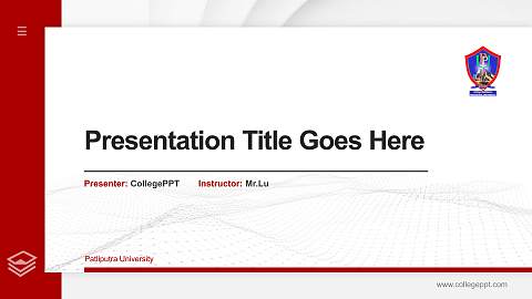 Patliputra University Thesis Proposal/Graduation Defense PPT Template