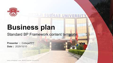 Netaji Subhas University Competition/Entrepreneurship Contest PPT Template