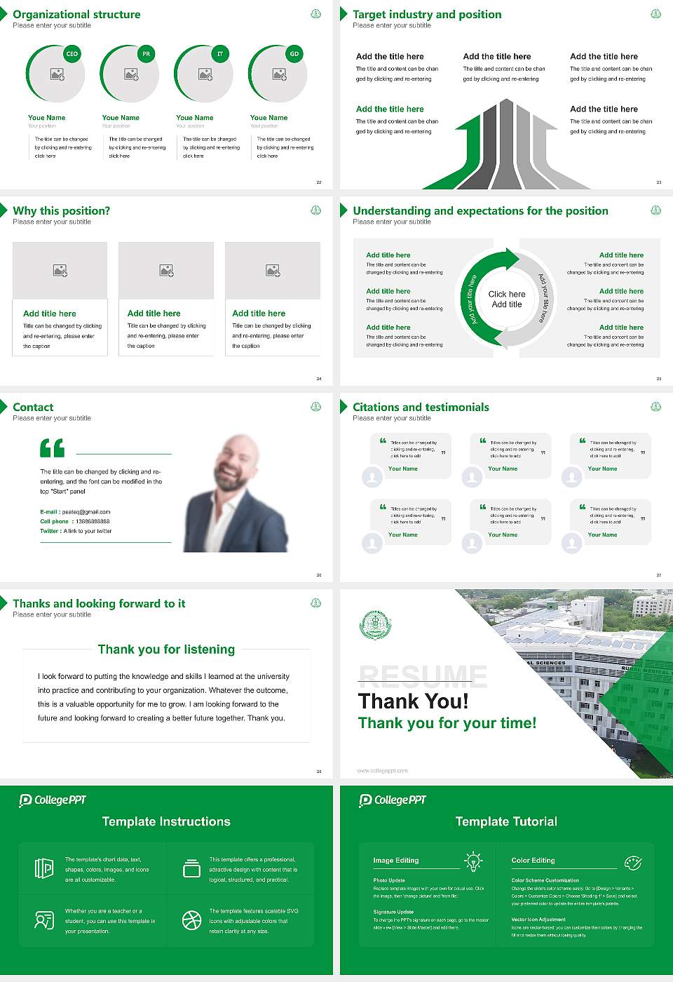 Pravara Institute of Medical Sciences Resume PPT Template16:9 ratio PPT effect preview image4