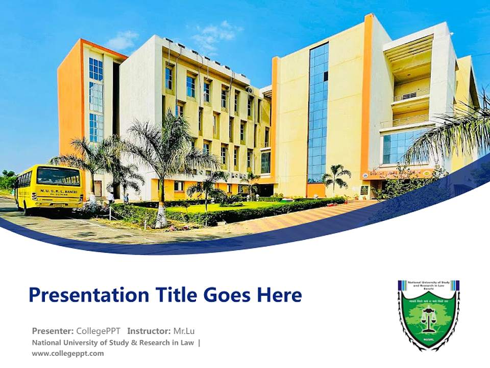 National University of Study & Research in Law Course/Courseware Creation PPT Template4:3 ratio PPT effect preview image5