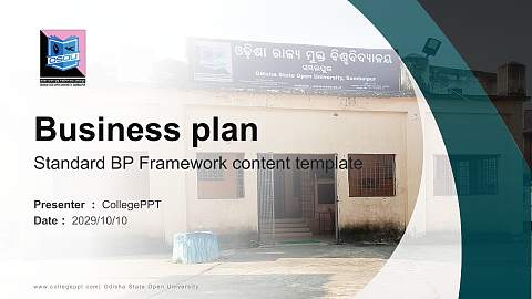 Odisha State Open University Competition/Entrepreneurship Contest PPT Template