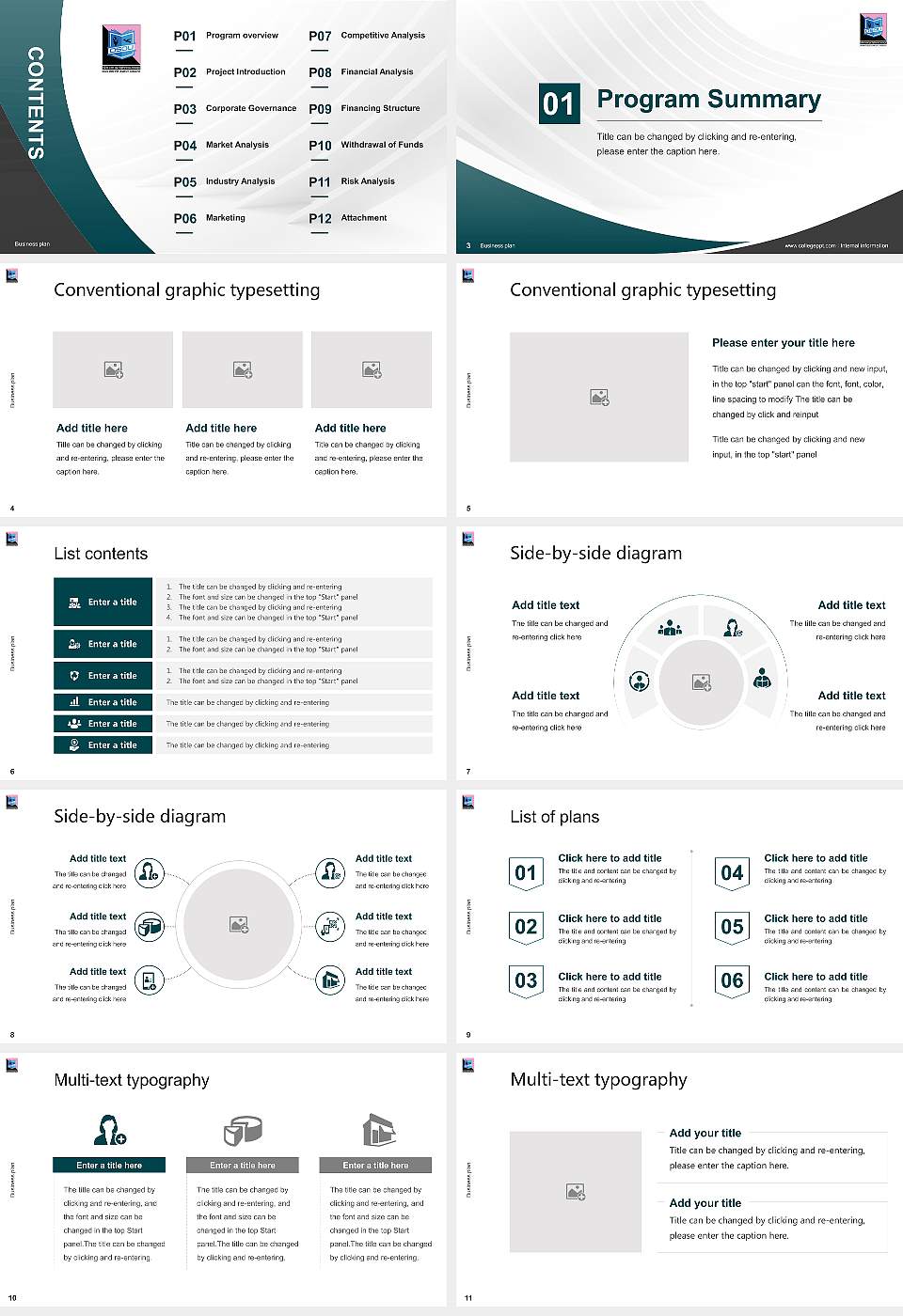 Odisha State Open University Competition/Entrepreneurship Contest PPT Template16:9 ratio PPT effect preview image2