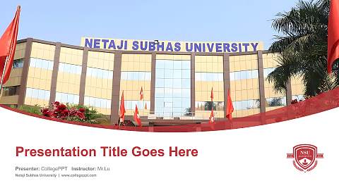 Netaji Subhas University Course/Courseware Creation PPT Template
