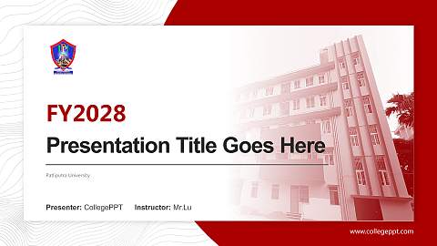 Patliputra University Academic Presentation/Research Findings Report PPT Template