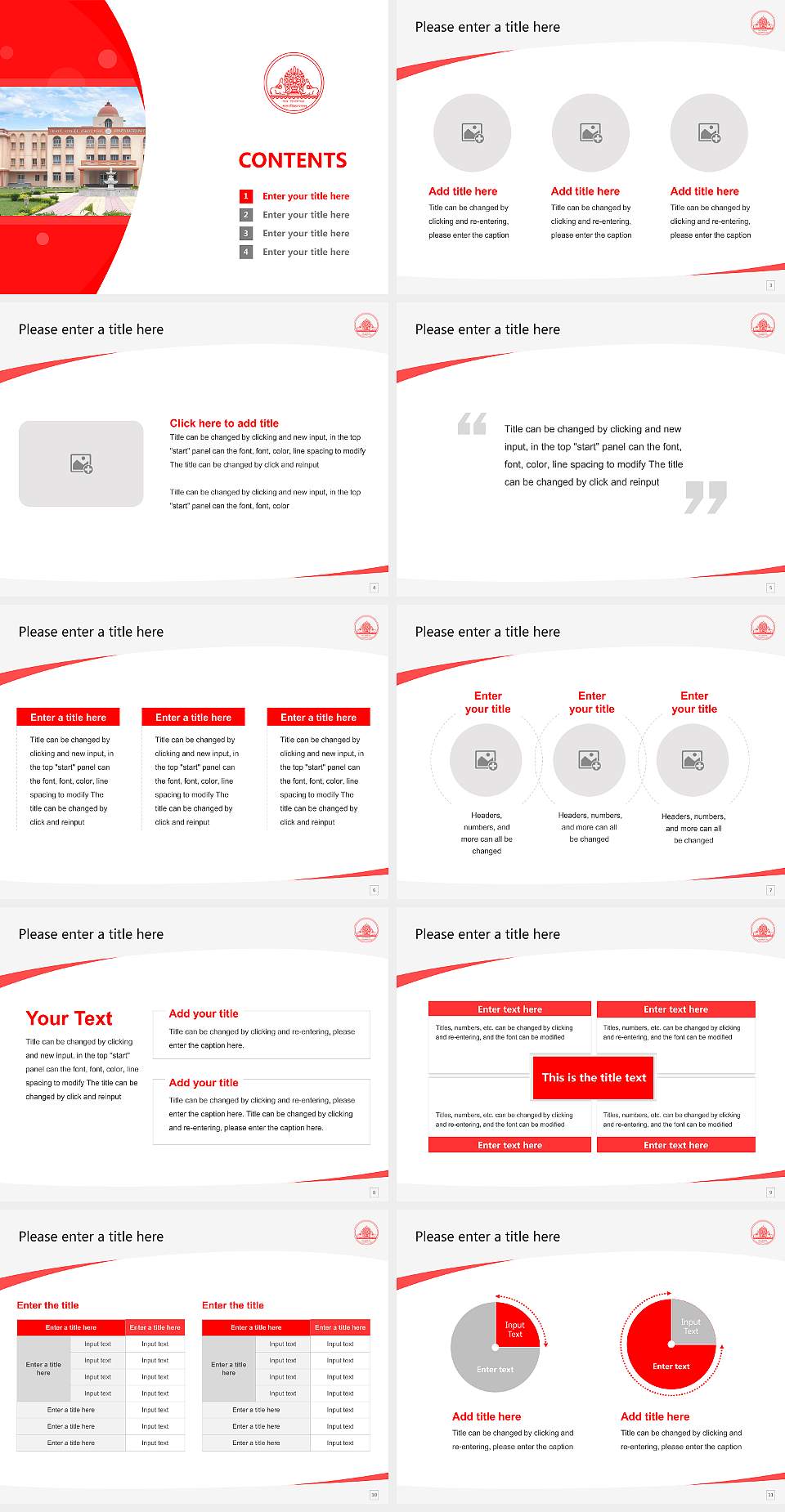 Nava Nalanda Mahavihara Course/Courseware Creation PPT Template4:3 ratio PPT effect preview image2