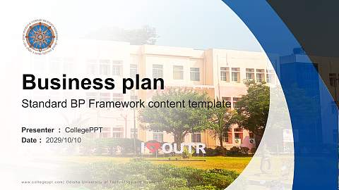 Odisha University of Technology and Research Competition/Entrepreneurship Contest PPT Template