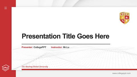 Om Sterling Global University Thesis Proposal/Graduation Defense PPT Template