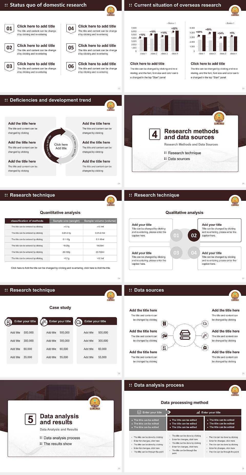 National Law University and Judicial Academy Graduation Thesis Defense PPT Template4:3 ratio PPT effect preview image4