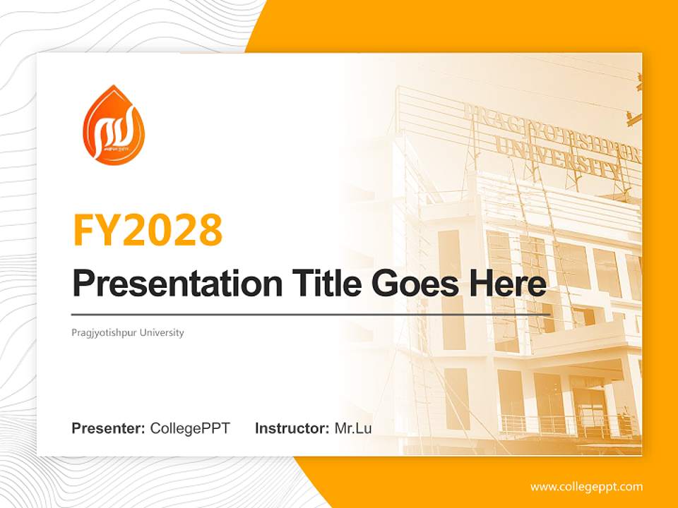 Pragjyotishpur University Academic Presentation/Research Findings Report PPT Template4:3 ratio PPT effect preview image5