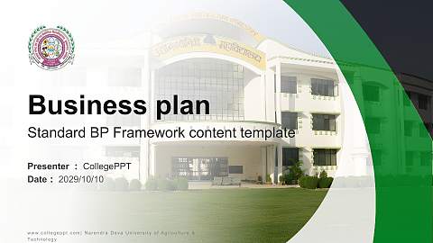 Narendra Deva University of Agriculture & Technology Competition/Entrepreneurship Contest PPT Template