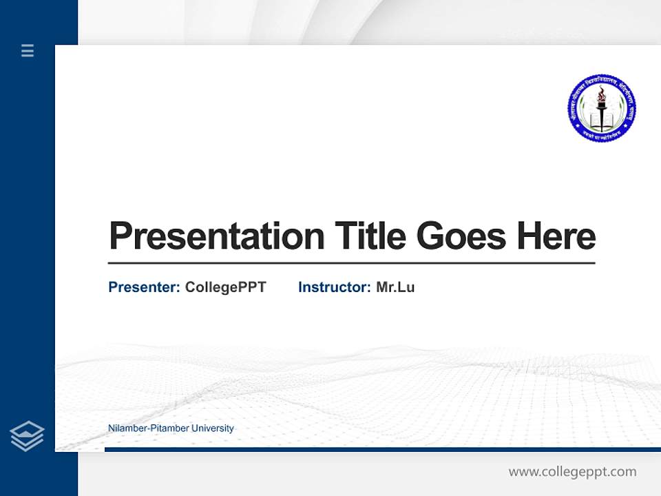 Nilamber-Pitamber University Thesis Proposal/Graduation Defense PPT Template4:3 ratio PPT effect preview image5