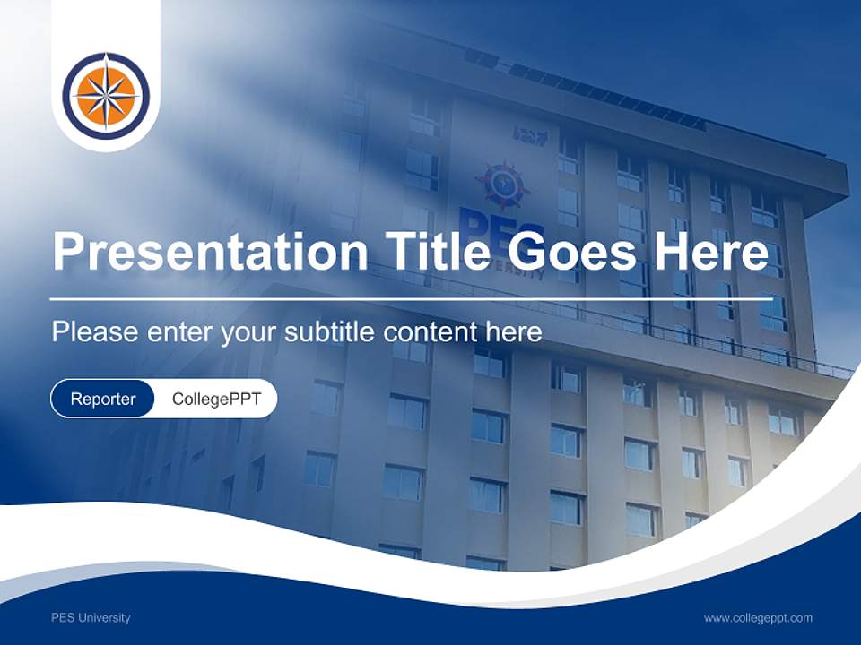 PES University Lecture Sharing and Networking Event PPT Template4:3 ratio PPT effect preview image4