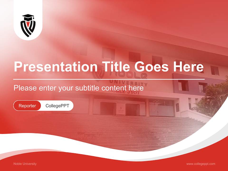 Noble University Lecture Sharing and Networking Event PPT Template4:3 ratio PPT effect preview image4