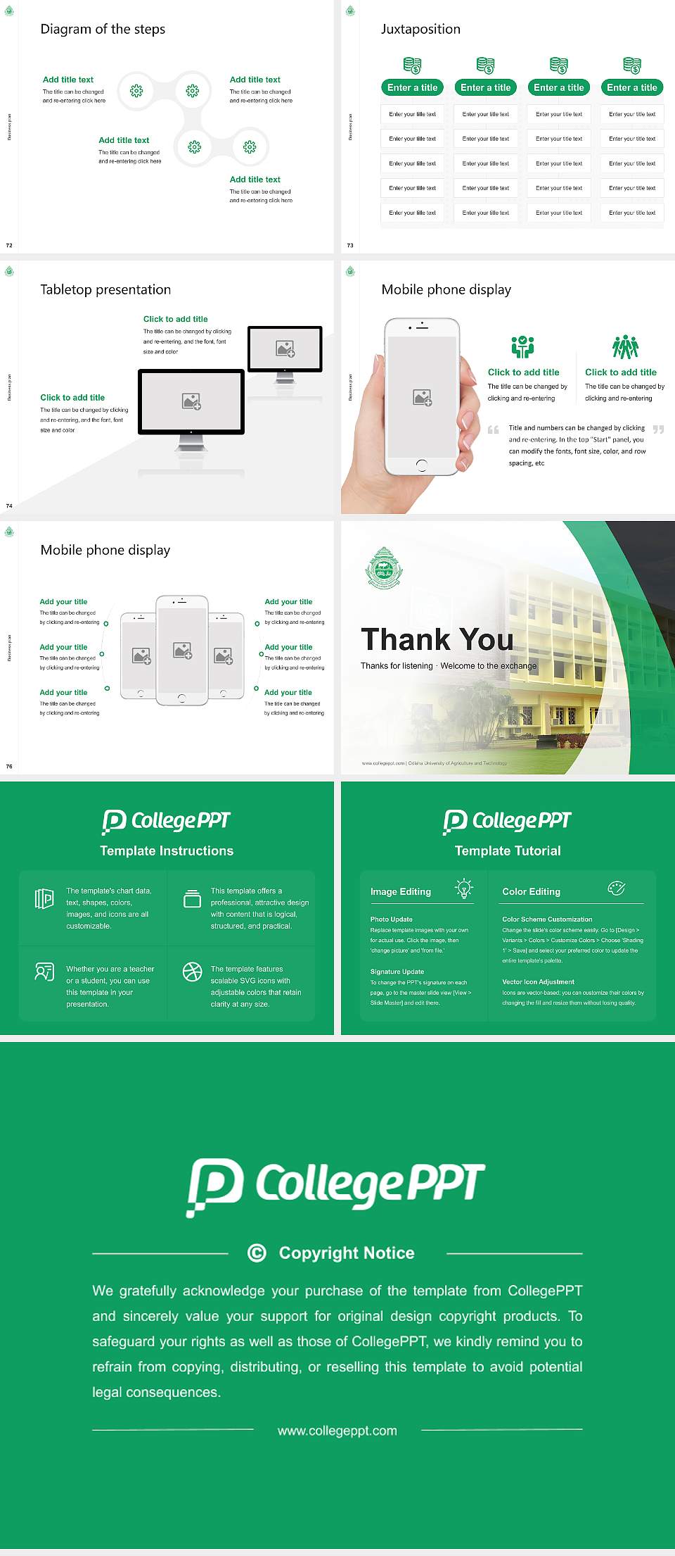 Odisha University of Agriculture and Technology Competition/Entrepreneurship Contest PPT Template4:3 ratio PPT effect preview image9