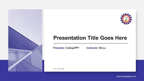 P.K. University General PPT Template