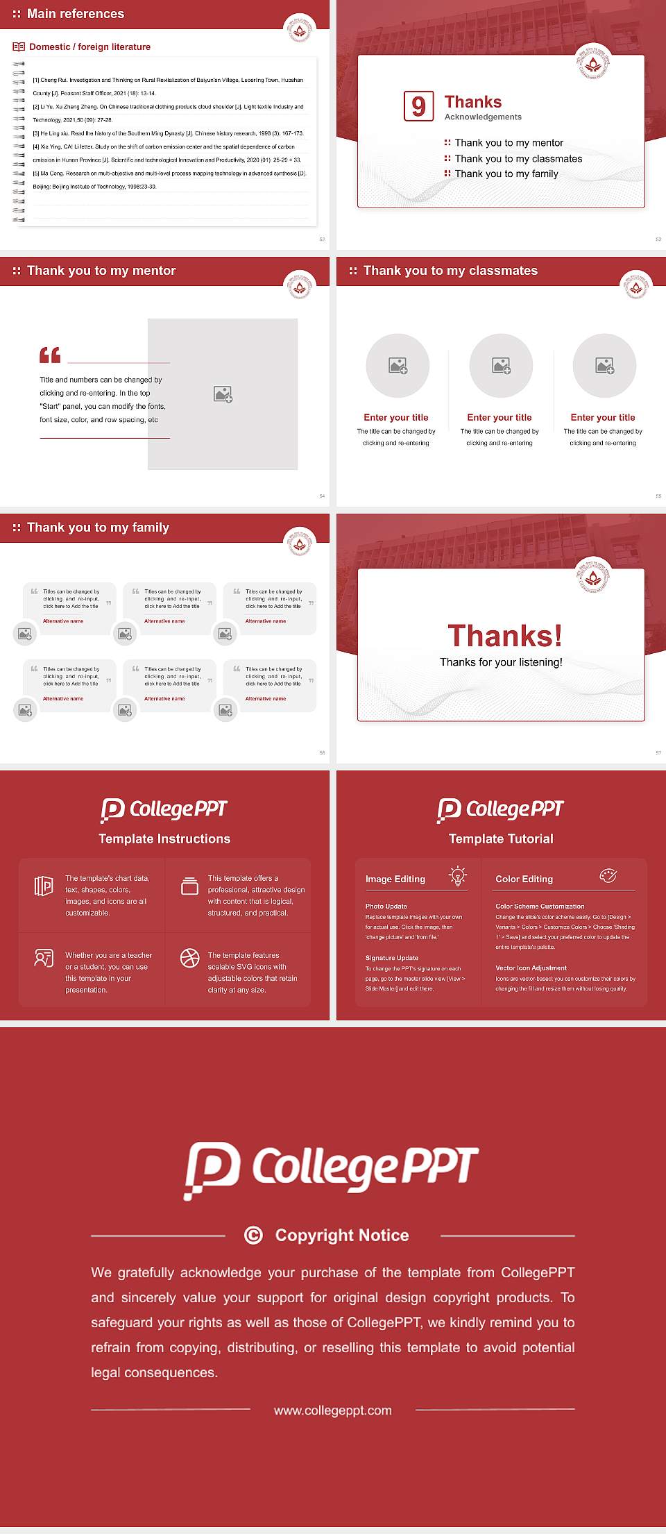 National Institute of Educational Planning and Administration Graduation Thesis Defense PPT Template4:3 ratio PPT effect preview image7