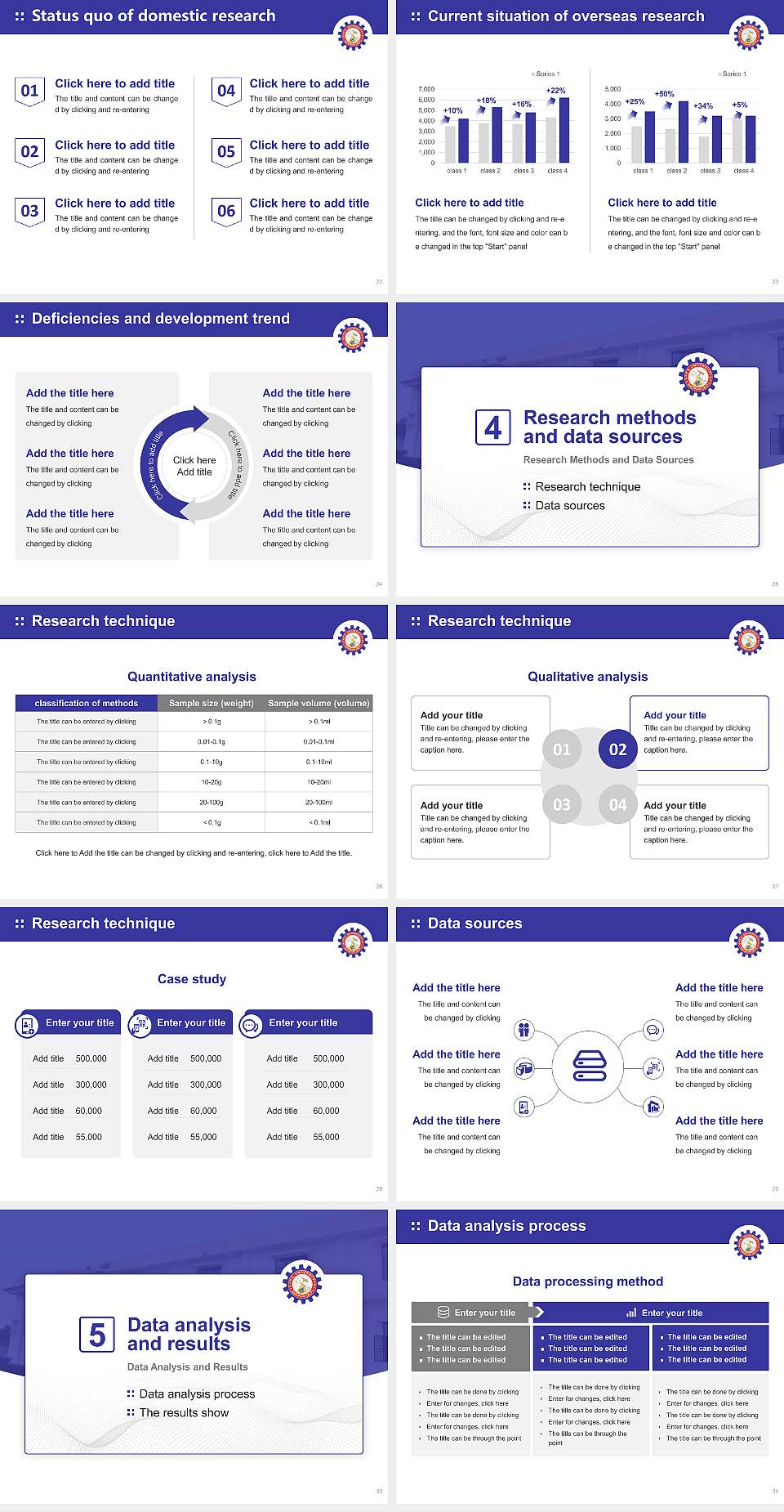 P.K. University Graduation Thesis Defense PPT Template4:3 ratio PPT effect preview image4