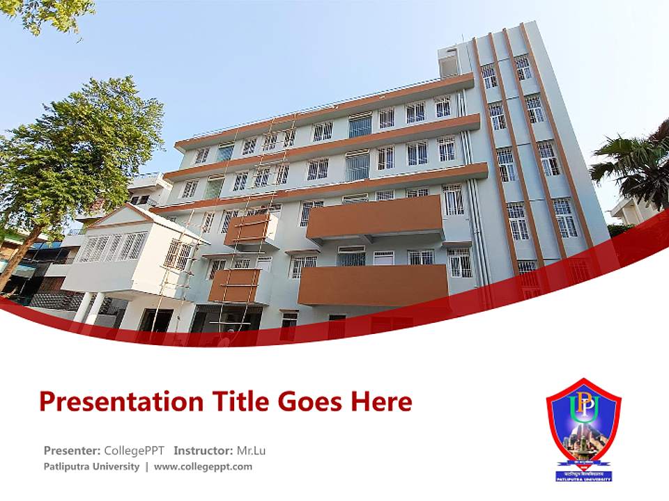 Patliputra University Course/Courseware Creation PPT Template4:3 ratio PPT effect preview image5