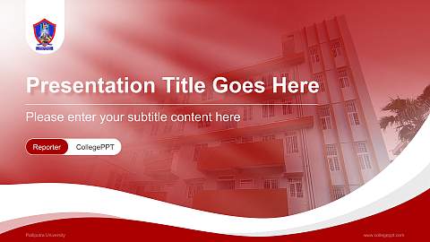 Patliputra University Lecture Sharing and Networking Event PPT Template