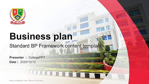 Nims University Competition/Entrepreneurship Contest PPT Template
