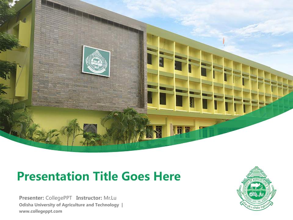Odisha University of Agriculture and Technology Course/Courseware Creation PPT Template4:3 ratio PPT effect preview image5