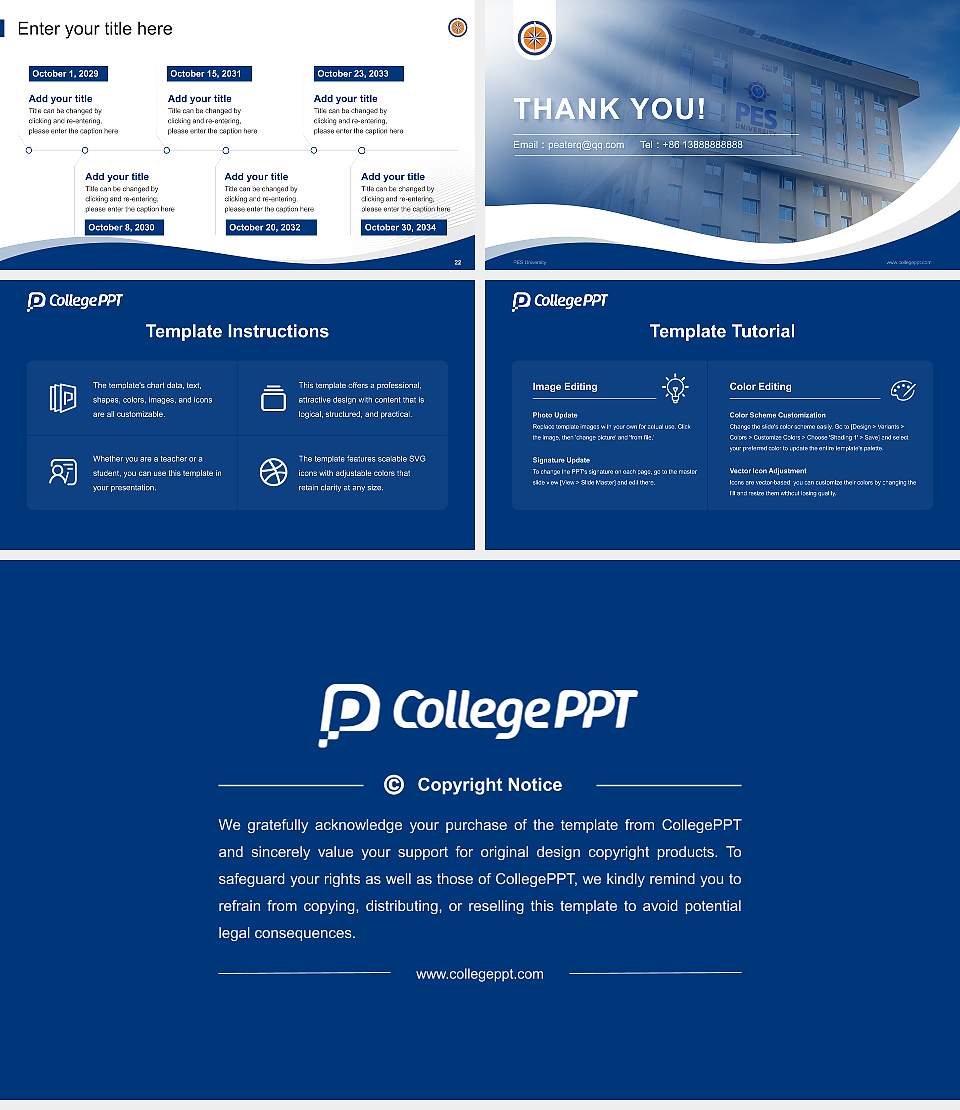 PES University Lecture Sharing and Networking Event PPT Template16:9 ratio PPT effect preview image4