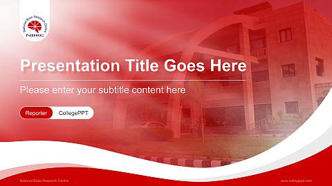 National Brain Research Centre Lecture Sharing and Networking Event PPT Template