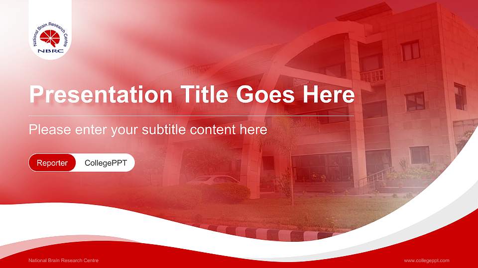 National Brain Research Centre Lecture Sharing and Networking Event PPT Template16:9 ratio PPT effect preview image