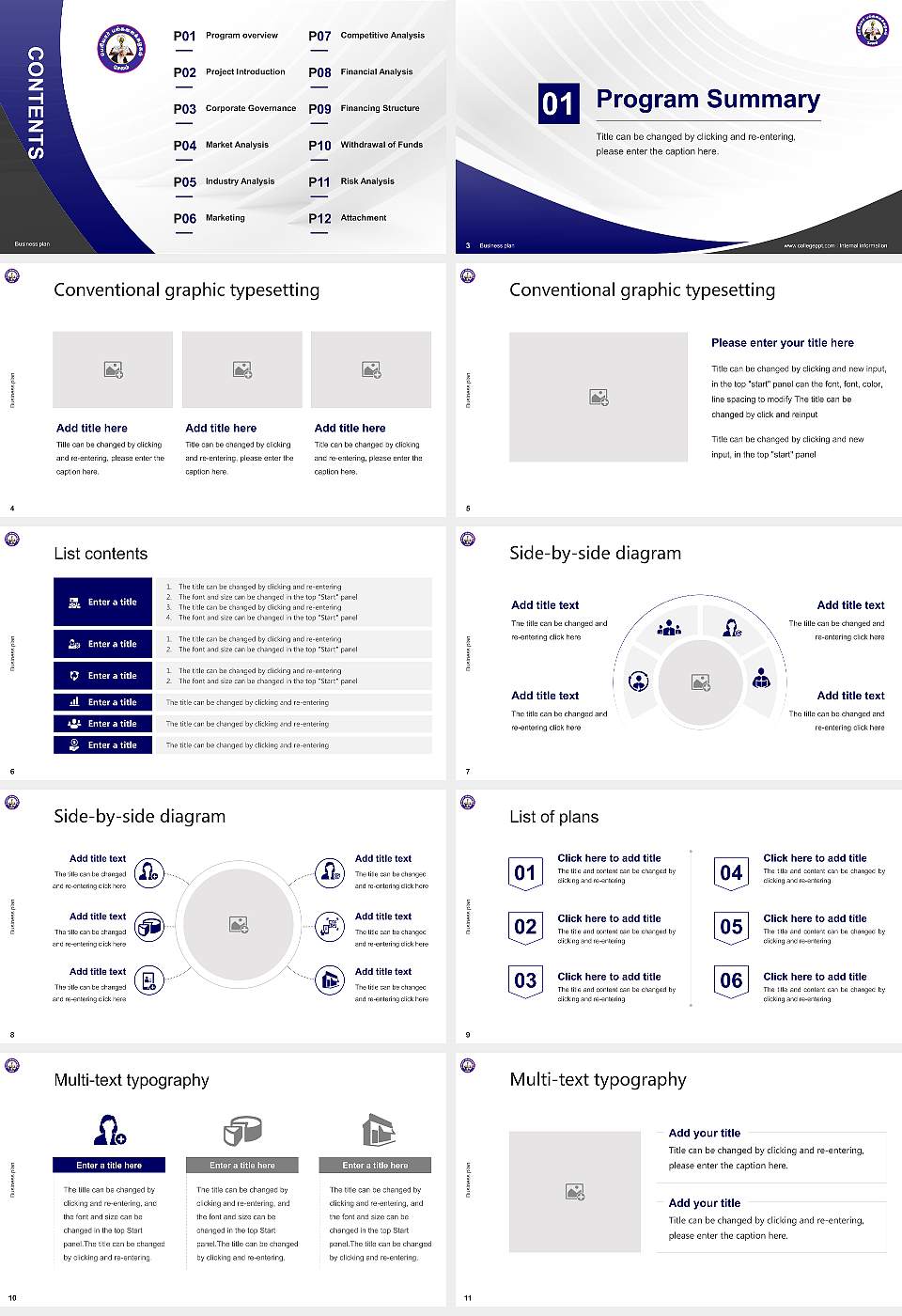 Periyar University Competition/Entrepreneurship Contest PPT Template16:9 ratio PPT effect preview image2