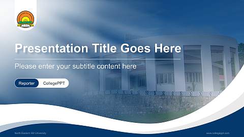 North Eastern Hill University Lecture Sharing and Networking Event PPT Template