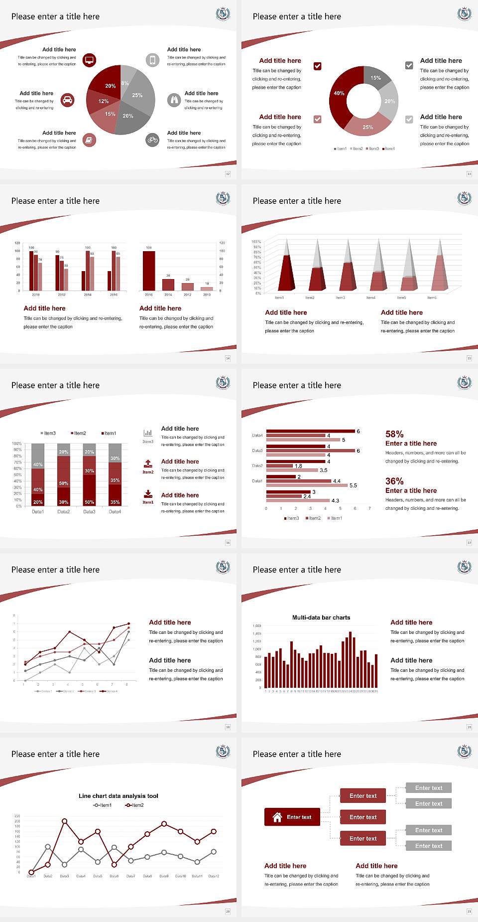 Nirwan University Course/Courseware Creation PPT Template4:3 ratio PPT effect preview image3