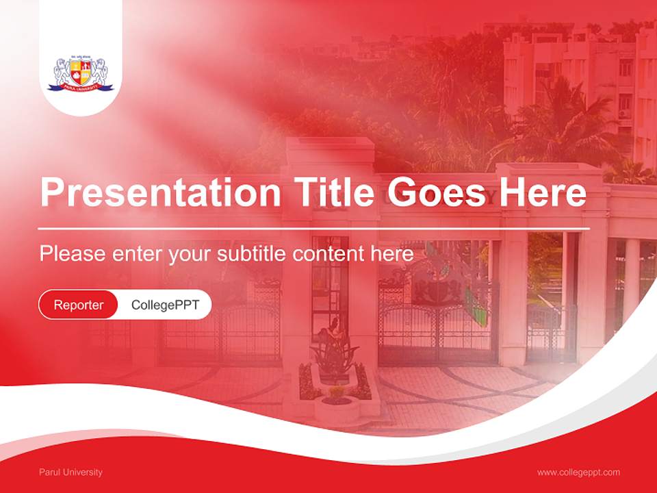 Parul University Lecture Sharing and Networking Event PPT Template4:3 ratio PPT effect preview image4