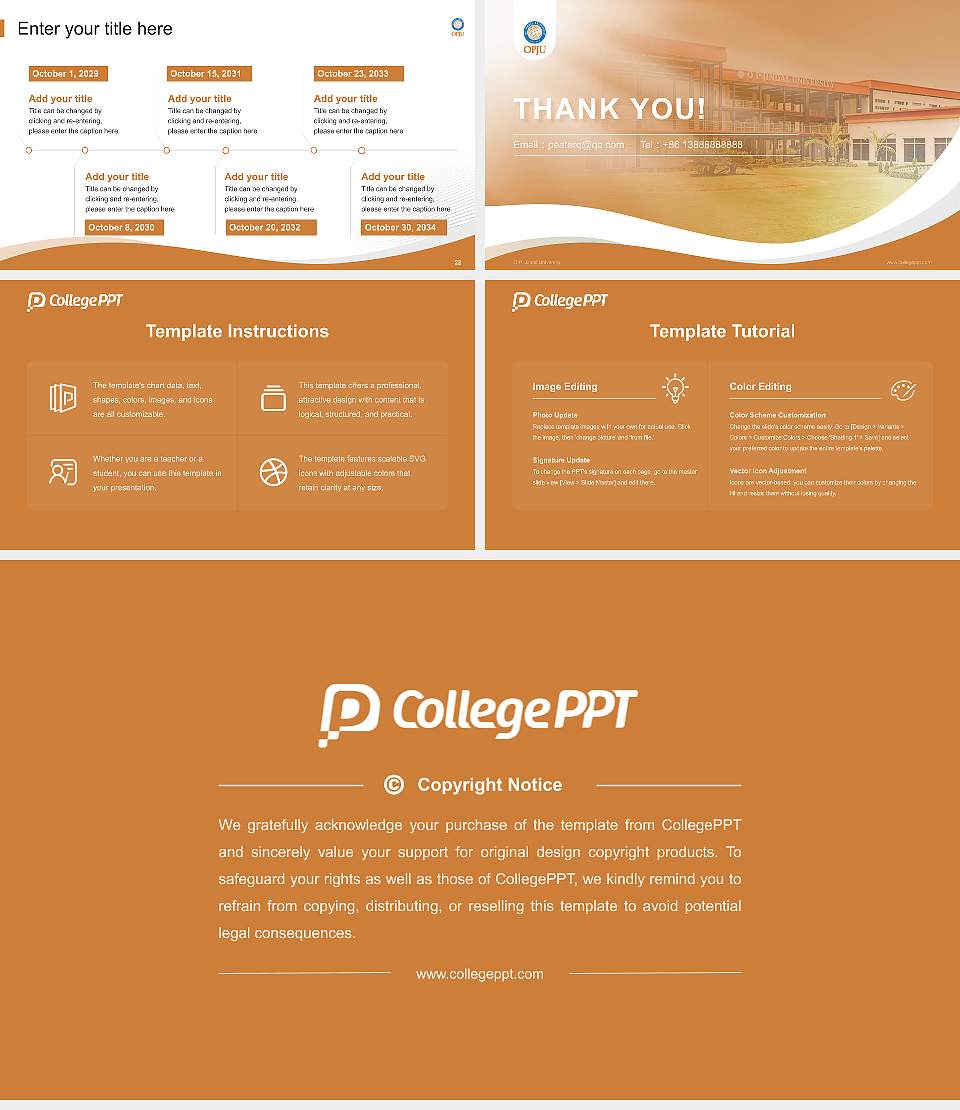 O.P. Jindal University Lecture Sharing and Networking Event PPT Template16:9 ratio PPT effect preview image4
