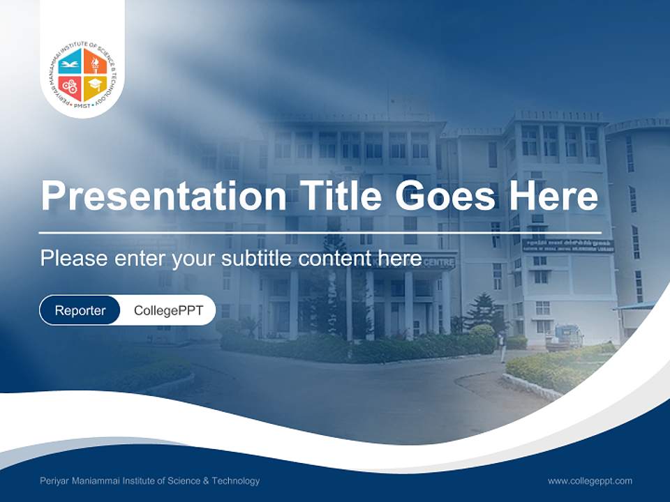 Periyar Maniammai Institute of Science & Technology Lecture Sharing and Networking Event PPT Template4:3 ratio PPT effect preview image4