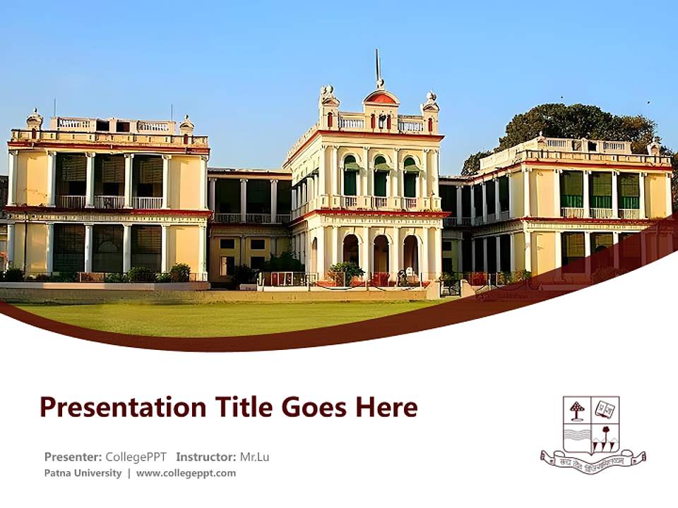 Patna University Course/Courseware Creation PPT Template4:3 ratio PPT effect preview image5