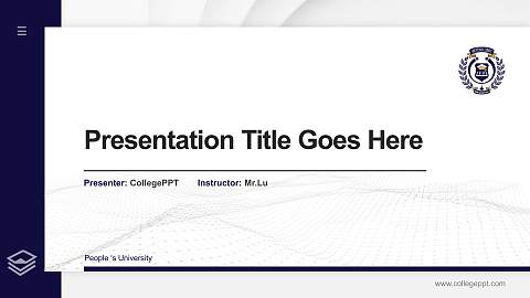 People ‘s University Thesis Proposal/Graduation Defense PPT Template