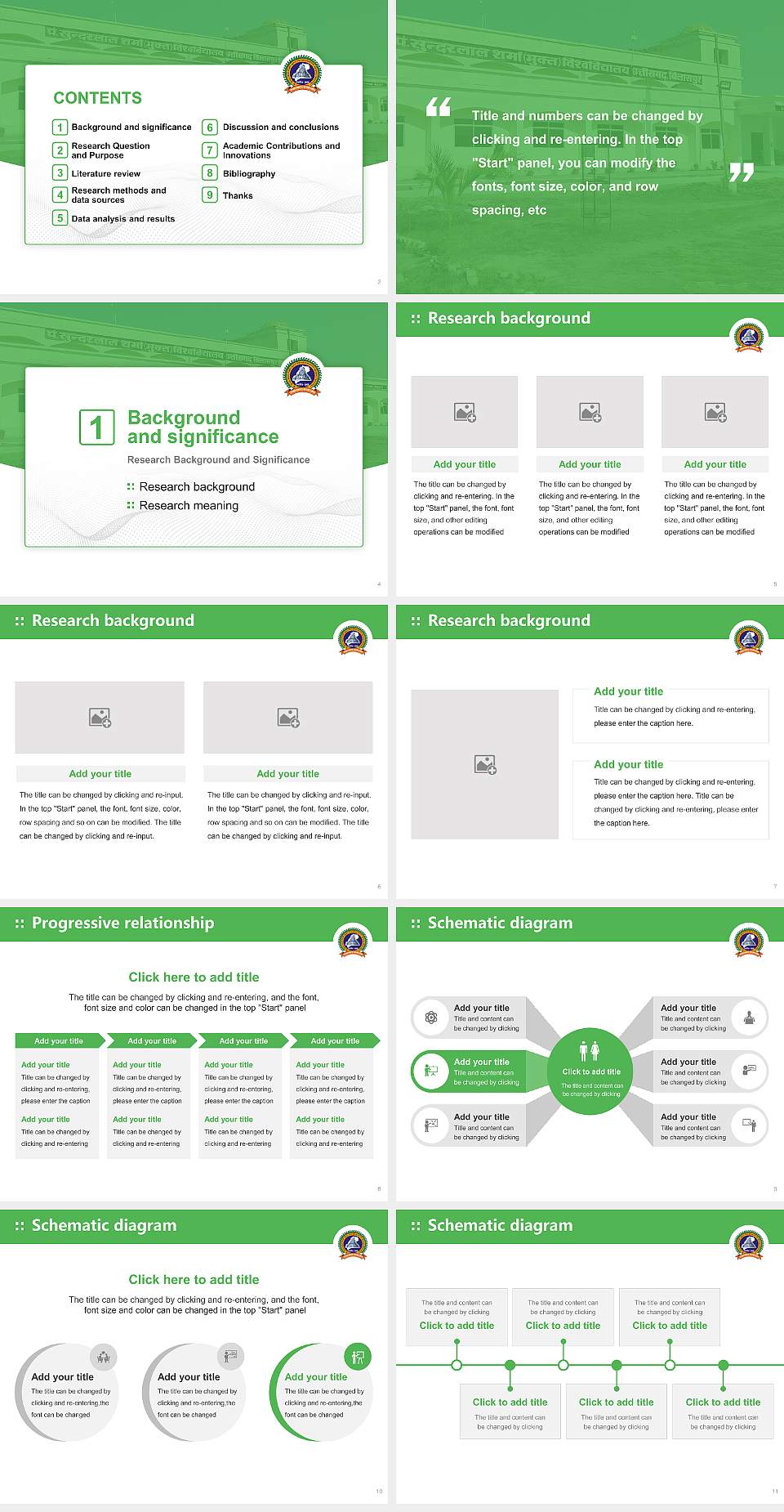 Pandit Sundarlal Sharma (Open) University Chhatisgarh Graduation Thesis Defense PPT Template4:3 ratio PPT effect preview image2