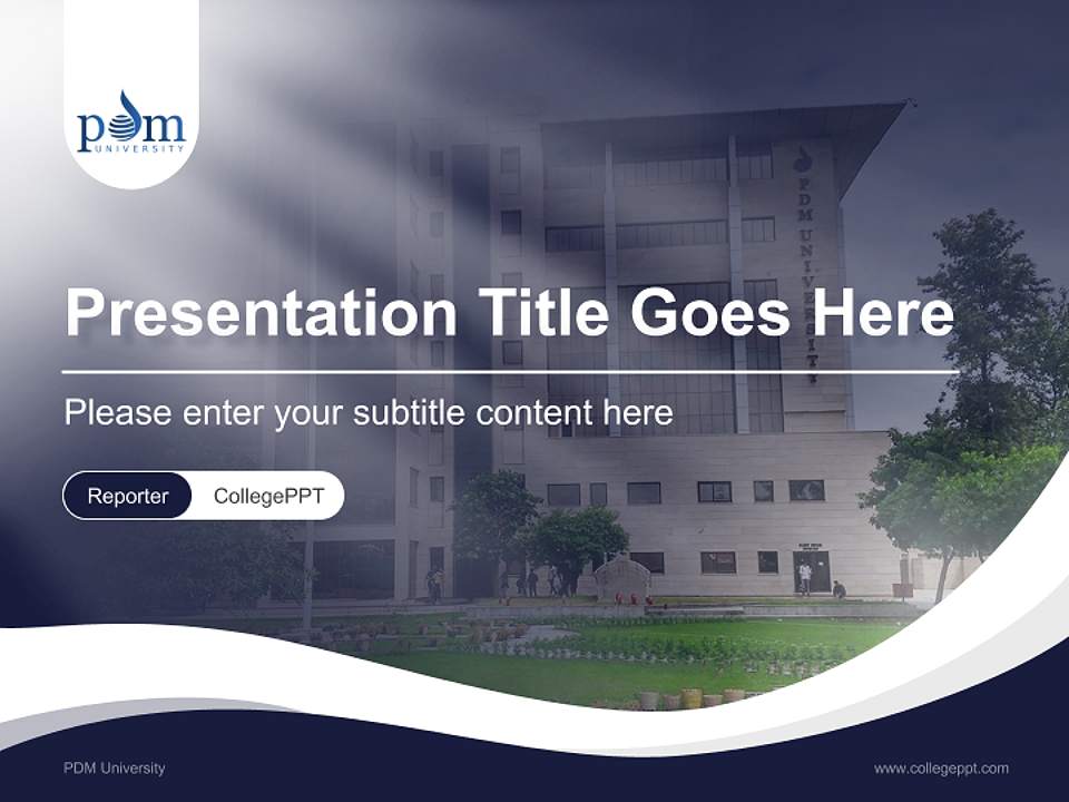 PDM University Lecture Sharing and Networking Event PPT Template4:3 ratio PPT effect preview image4