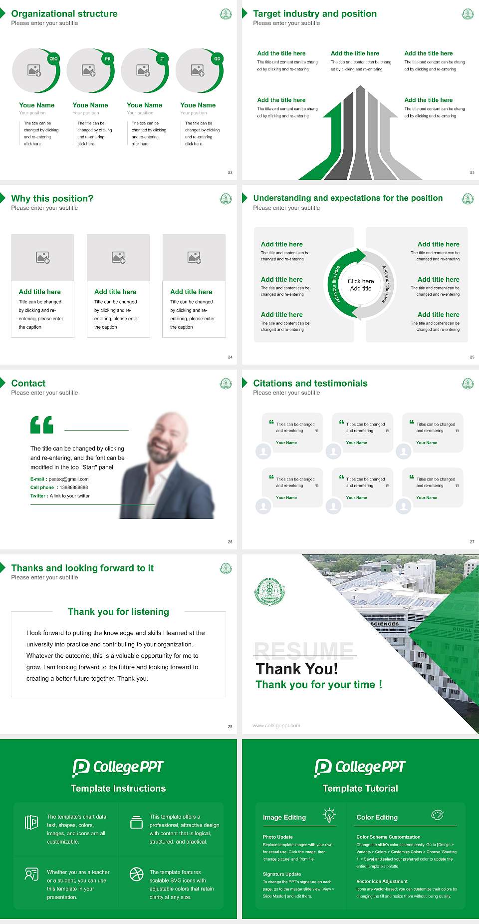 Pravara Institute of Medical Sciences Resume PPT Template4:3 ratio PPT effect preview image4