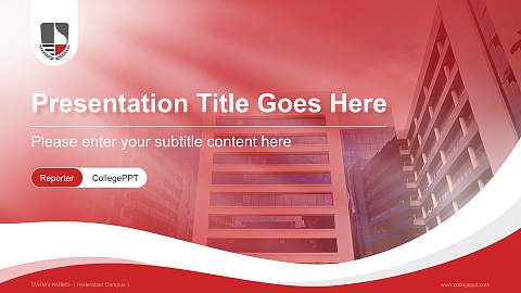 SVKM’s NMIMS-（Hyderabad Campus） Lecture Sharing and Networking Event PPT Template