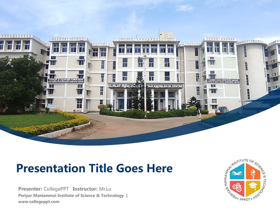 Periyar Maniammai Institute of Science & Technology Course/Courseware Creation PPT Template4:3 ratio PPT effect preview image5