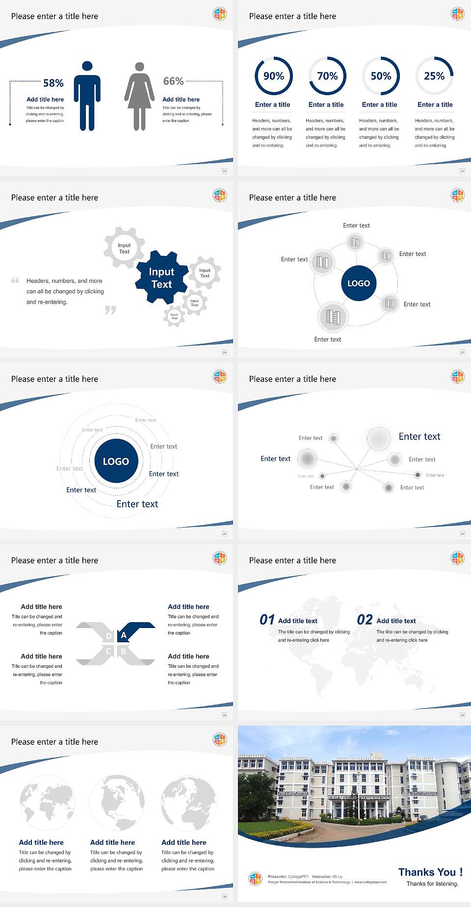 Periyar Maniammai Institute of Science & Technology Course/Courseware Creation PPT Template4:3 ratio PPT effect preview image4
