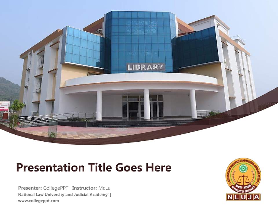 National Law University and Judicial Academy Course/Courseware Creation PPT Template4:3 ratio PPT effect preview image5