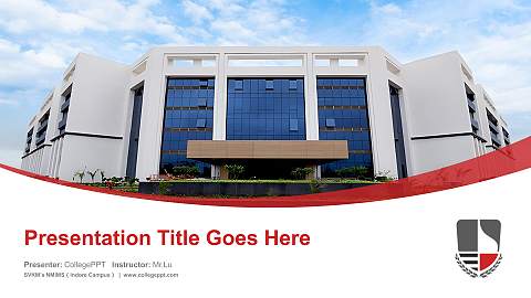 SVKM’s NMIMS（Indore Campus） Course/Courseware Creation PPT Template