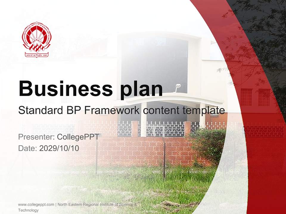 North Eastern Regional Institute of Science & Technology Competition/Entrepreneurship Contest PPT Template4:3 ratio PPT effect preview image9