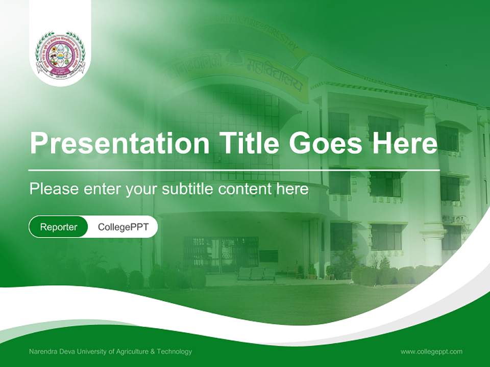 Narendra Deva University of Agriculture & Technology Lecture Sharing and Networking Event PPT Template4:3 ratio PPT effect preview image4