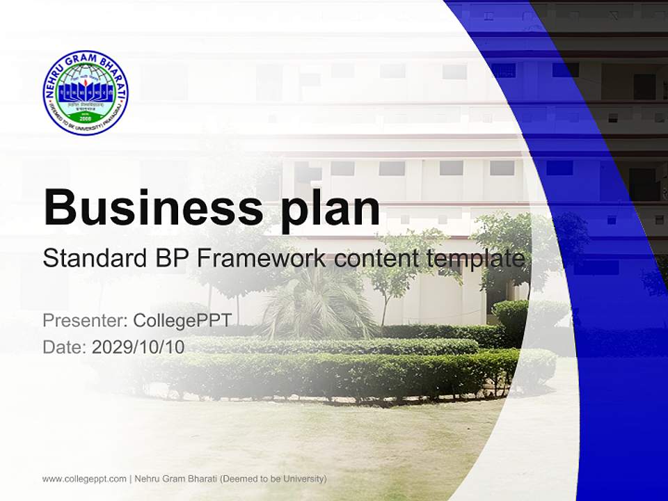 Nehru Gram Bharati (Deemed to be University) Competition/Entrepreneurship Contest PPT Template4:3 ratio PPT effect preview image9