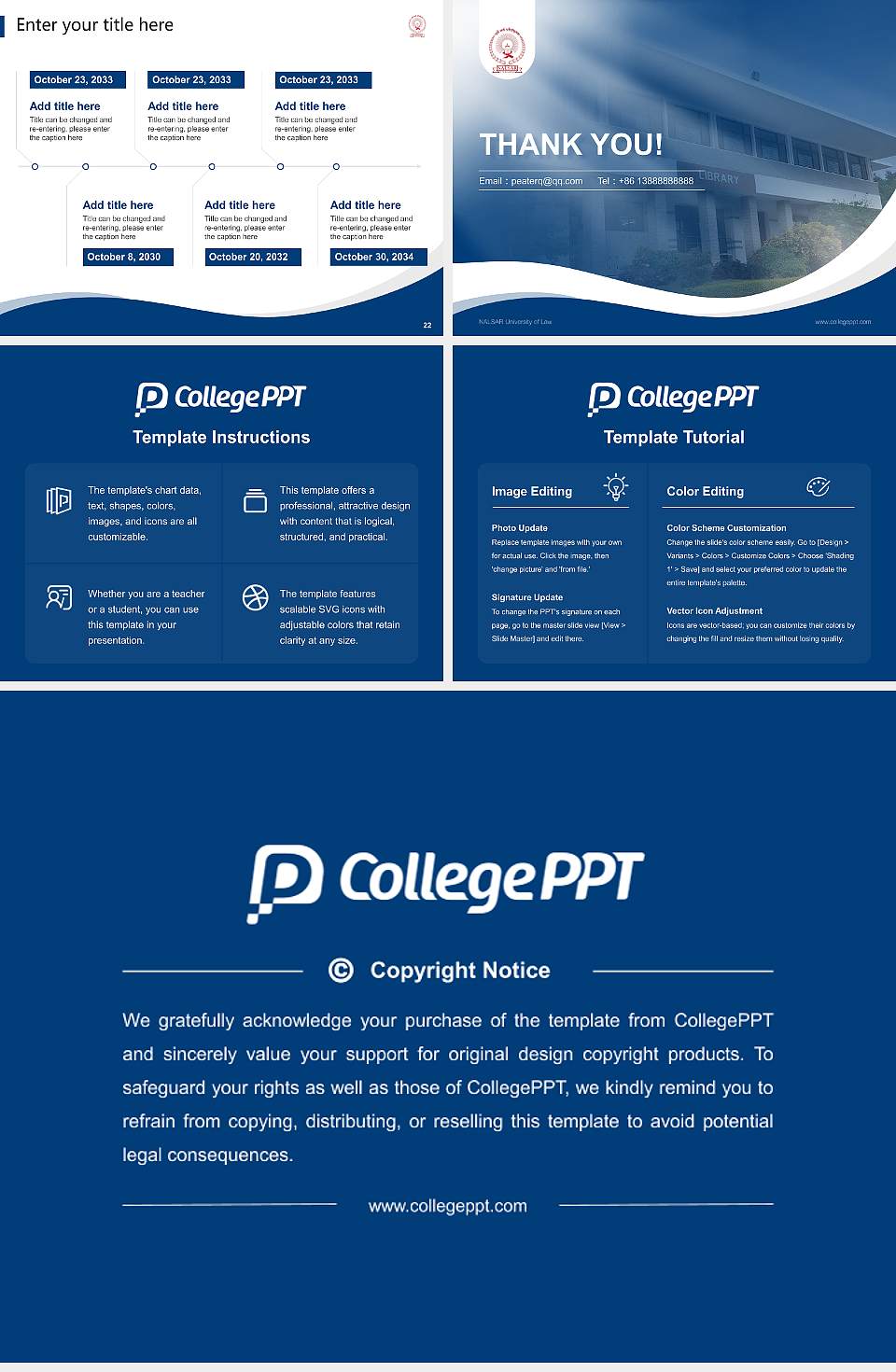 NALSAR University of Law Lecture Sharing and Networking Event PPT Template4:3 ratio PPT effect preview image4