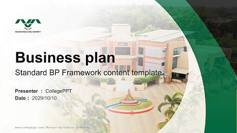 Navsari Agricultural University Competition/Entrepreneurship Contest PPT Template